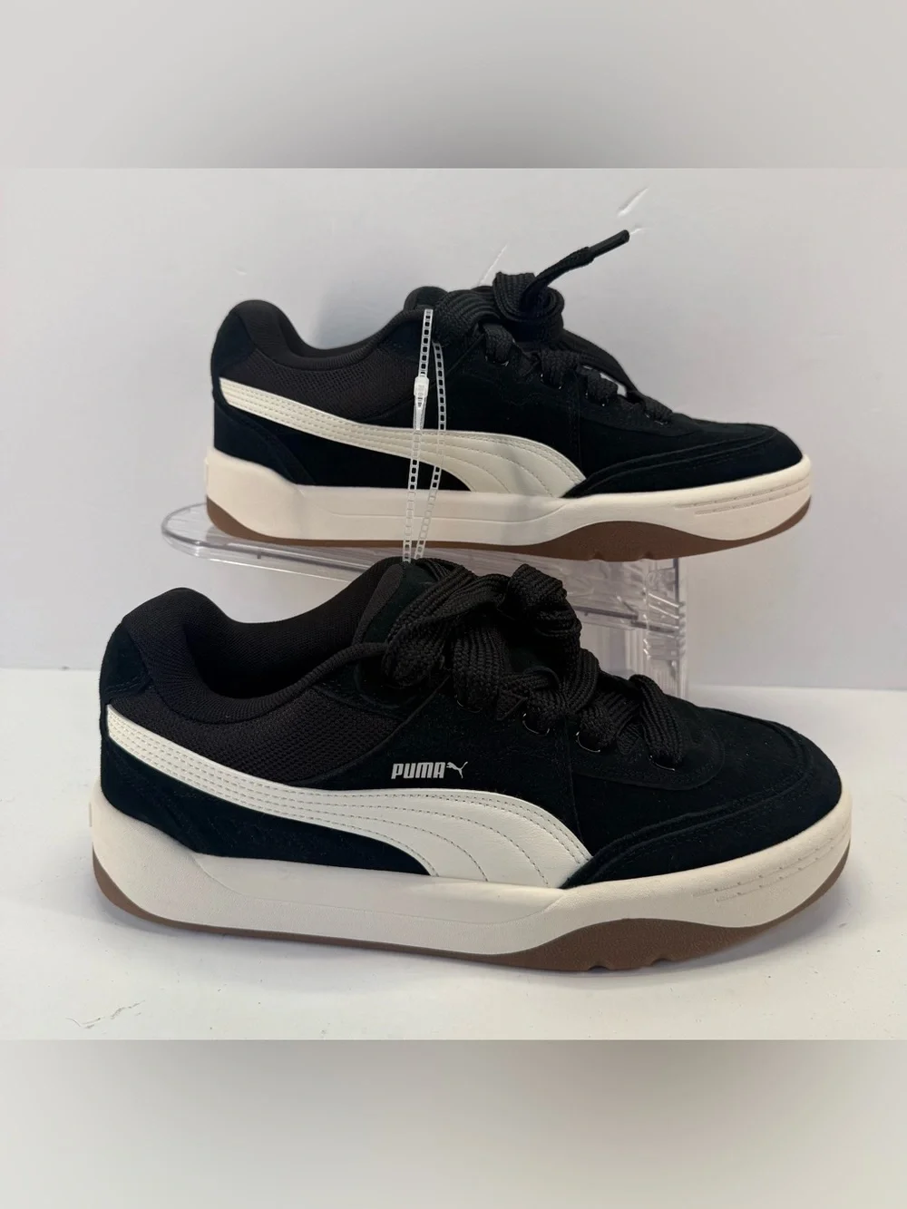 NWOB Lifestyle OG Puma Black Alpine Snow Black & White Low-Top Sneakers M 10